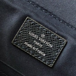 Replica Louis Vuitton Navy Blue Leather Roman PM