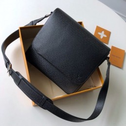 Replica Louis Vuitton Black Leather Roman PM