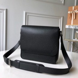 Replica Louis Vuitton Black Leather Roman PM