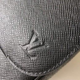 Replica Louis Vuitton Black Leather Roman PM