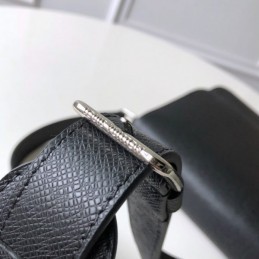 Replica Louis Vuitton Black Leather Roman PM