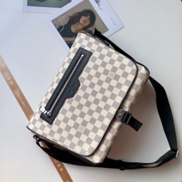 Replica Louis Vuitton White Damier Matchpoint Messenger - Style 2