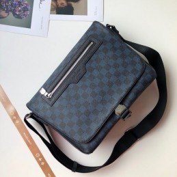 Replica Louis Vuitton Black Damier Graphite Matchpoint Messenger
