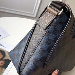 Replica Louis Vuitton Black Damier Graphite Matchpoint Messenger