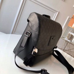 Replica Louis Vuitton Black Monogram Eclipse Messenger MM Voyager - Style 2