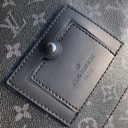 Replica Louis Vuitton Black Monogram Eclipse Messenger MM Voyager - Style 2