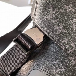 Replica Louis Vuitton Black Monogram Eclipse Messenger MM Voyager - Style 2