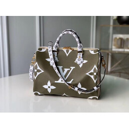 Replica Louis Vuitton White Gold Monogram Speedy 30