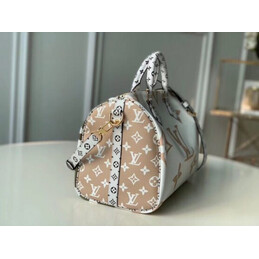 Replica Louis Vuitton White Gold Monogram Speedy 30