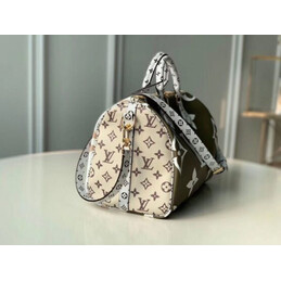 Replica Louis Vuitton White Gold Monogram Speedy 30