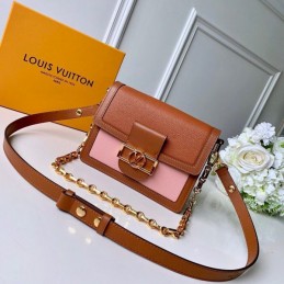 Replica Louis Vuitton Tan Pink Mini Dauphine
