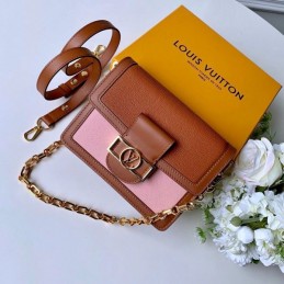 Replica Louis Vuitton Tan Pink Mini Dauphine