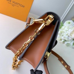 Replica Louis Vuitton Ivory Burgundy Mini Dauphine