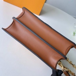 Replica Louis Vuitton Ivory Burgundy Mini Dauphine