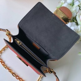 Replica Louis Vuitton Ivory Burgundy Mini Dauphine