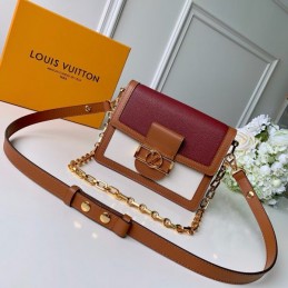 Replica Louis Vuitton Red Burgundy Mini Dauphine