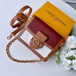 Replica Louis Vuitton Red Burgundy Mini Dauphine