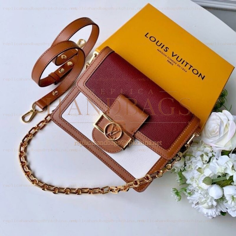 Replica Louis Vuitton Red Burgundy Mini Dauphine