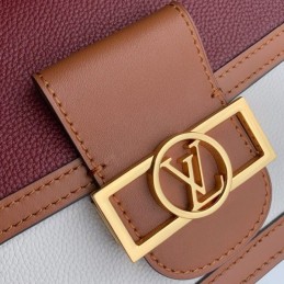 Replica Louis Vuitton Red Burgundy Mini Dauphine