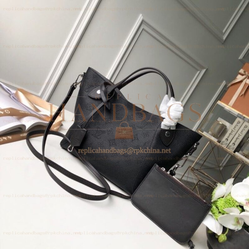 Replica Louis Vuitton Black Monogram Hina PM
