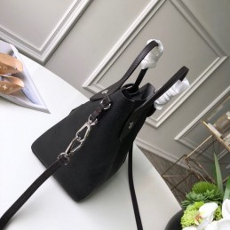 Replica Louis Vuitton Black Monogram Hina PM