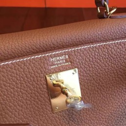 Replica Hermes Tan Beige Kelly 28 Gold Hardware Bag