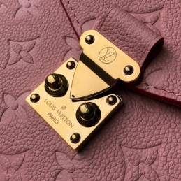 Replica Louis Vuitton Pale Pink Embossed Monogram Braided Handle Metis Pochette
