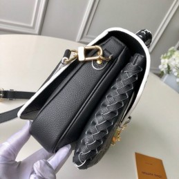 Replica Louis Vuitton Black Embossed Monogram Metis Pochette
