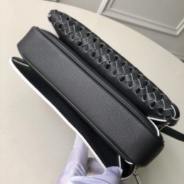 Replica Louis Vuitton Black Embossed Monogram Metis Pochette
