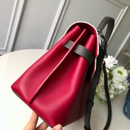 Replica Louis Vuitton Burgundy Ivory Lockme Ever MM