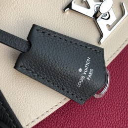 Replica Louis Vuitton Burgundy Ivory Lockme Ever MM