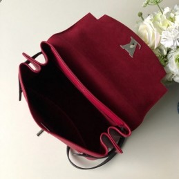 Replica Louis Vuitton Burgundy Ivory Lockme Ever MM