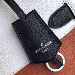 Replica Louis Vuitton Tan White Lockme Ever MM