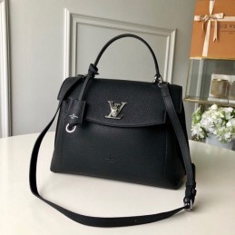 Replica Louis Vuitton Black Lockme Ever MM