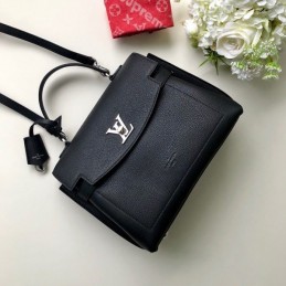 Replica Louis Vuitton Black Lockme Ever MM