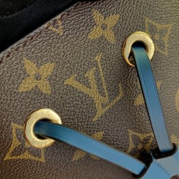 Replica Louis Vuitton Brown Monogram Blue Drawstring Neo Noe MM