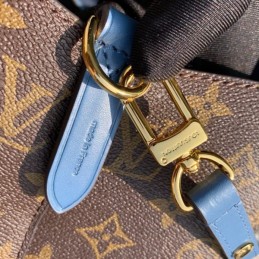 Replica Louis Vuitton Brown Monogram Blue Drawstring Neo Noe MM