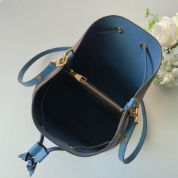 Replica Louis Vuitton Brown Monogram Blue Drawstring Neo Noe MM
