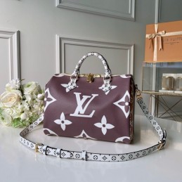 Replica Louis Vuitton Burgundy White Monogram Speedy 30