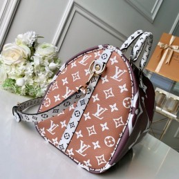Replica Louis Vuitton Burgundy White Monogram Speedy 30