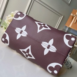 Replica Louis Vuitton Burgundy White Monogram Speedy 30