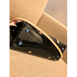 Replica Louis Vuitton Black Embossed Monogram Neo Triangle