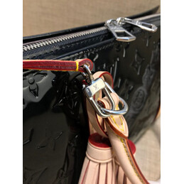 Replica Louis Vuitton Black Embossed Monogram Neo Triangle