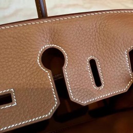 Replica Hermes Tan Birkin 30 Smooth Leather Palladium Hardware Bag