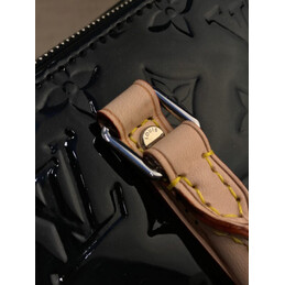 Replica Louis Vuitton Black Embossed Monogram Neo Triangle