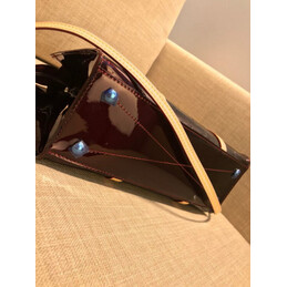 Replica Louis Vuitton Burgundy Embossed Monogram Neo Triangle