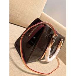 Replica Louis Vuitton Burgundy Embossed Monogram Neo Triangle
