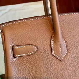 Replica Hermes Tan Birkin 30 Smooth Leather Palladium Hardware Bag