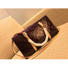 Replica Louis Vuitton Burgundy Embossed Monogram Neo Triangle