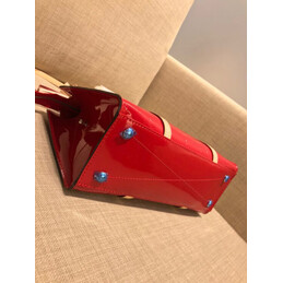 Replica Louis Vuitton Red Embossed Monogram Neo Triangle